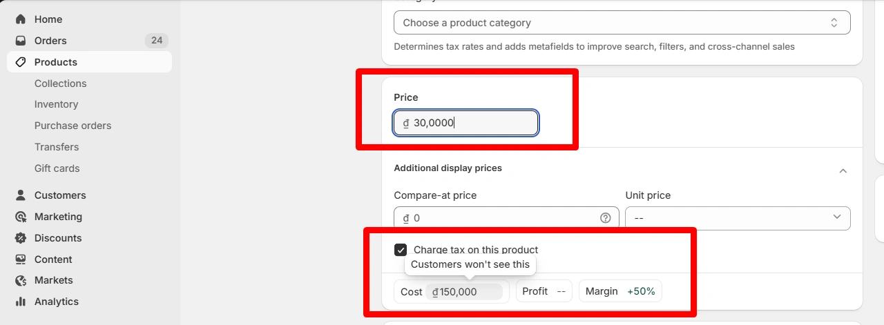 cost in the Pricing section